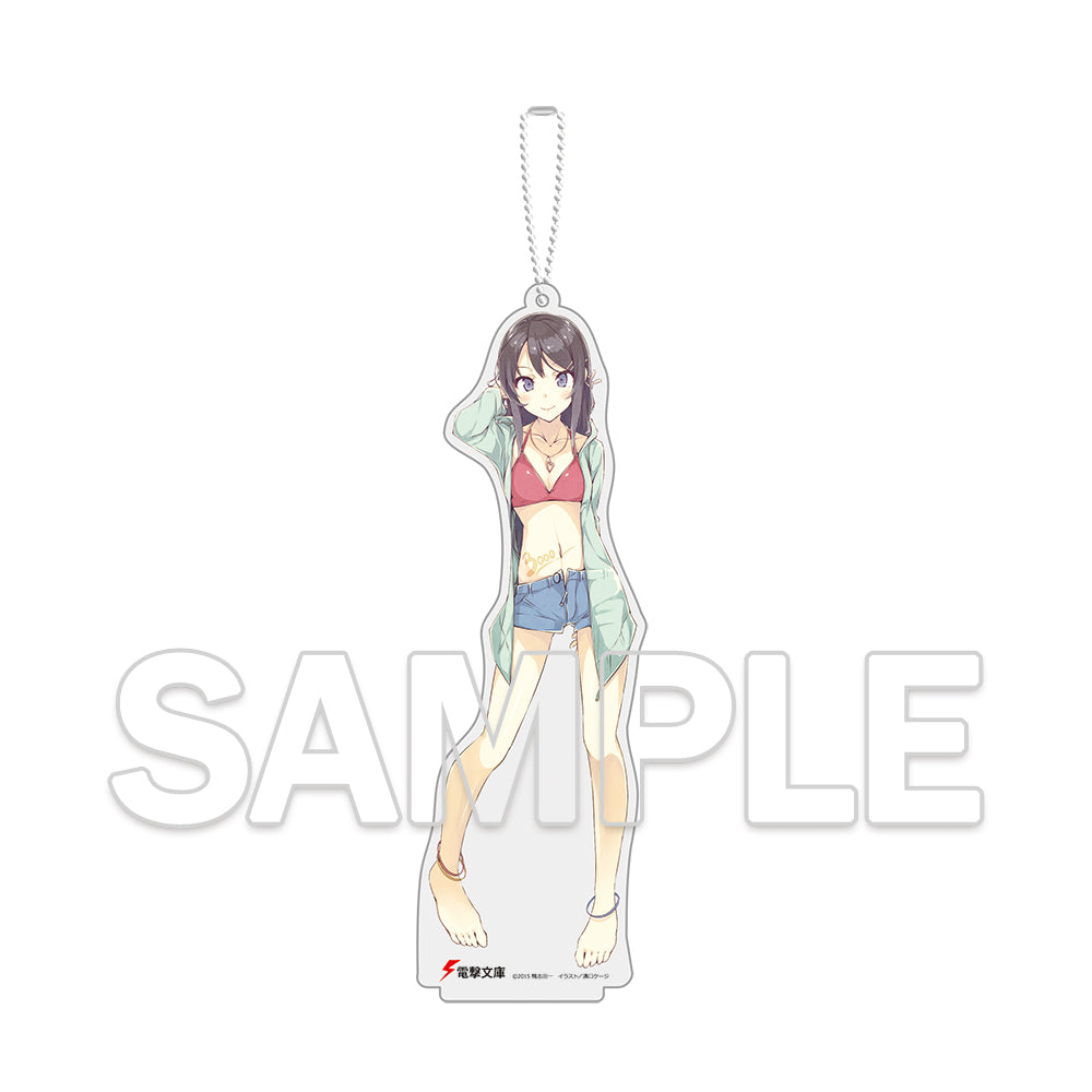 (Goods - Stand Pop) Dengeki Bunko Swimsuit Acrylic Mascot - Rascal Does Not Dream [Series 10th Anniversary Rerelease Edition]