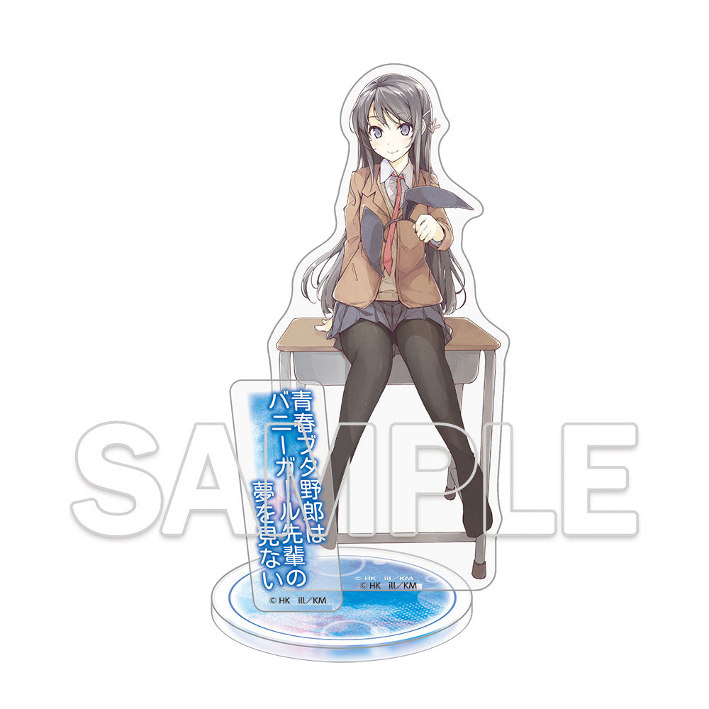 (Goods - Stand Pop) Dengenki Bunko Rascal Does Not Dream Series 10th Anniversary Acrylic Figure - Mai Sakurajima [1] Cover Visual Ver.