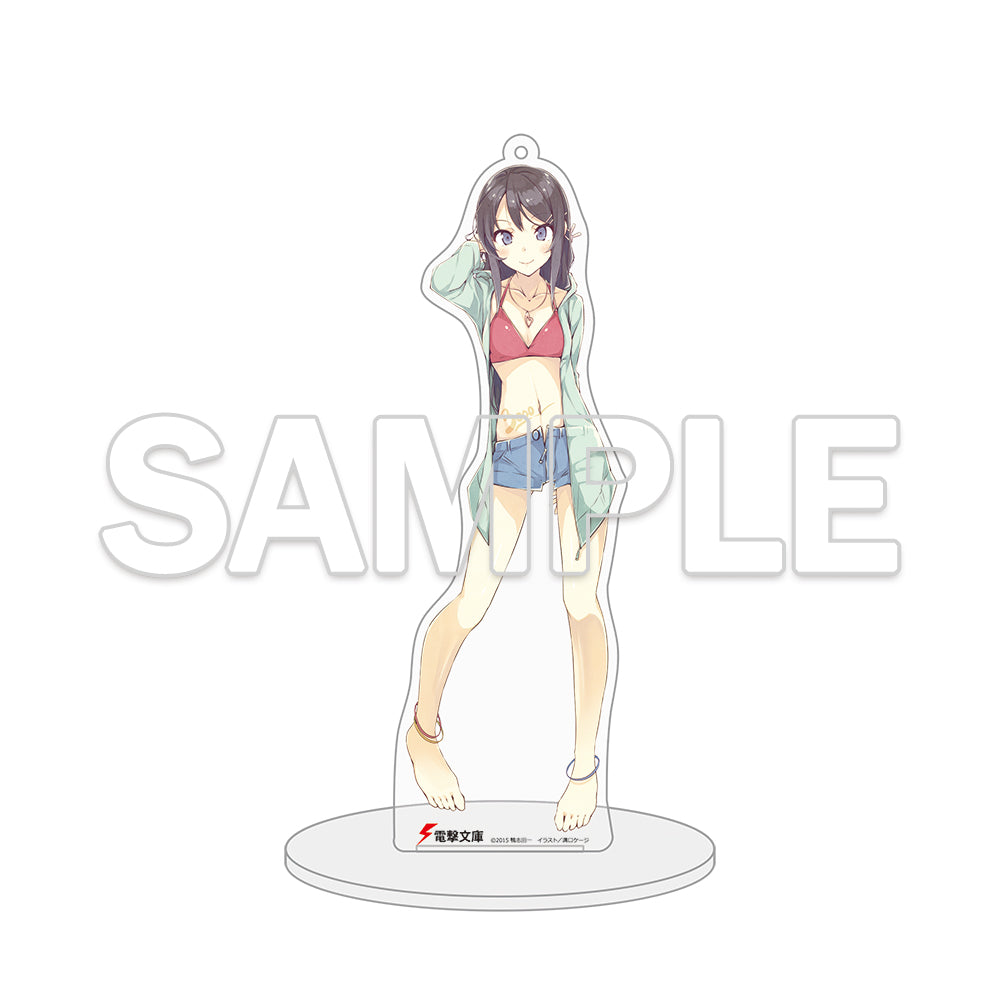 (Goods - Stand Pop) Dengeki Bunko Swimsuit Acrylic Mascot - Rascal Does Not Dream [Series 10th Anniversary Rerelease Edition]