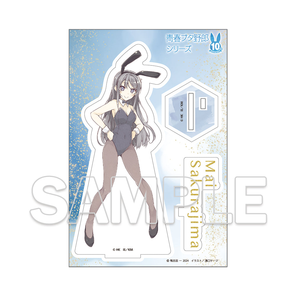 (Goods - Stand Pop) Dengenki Bunko Rascal Does Not Dream Series 10th Anniversary Acrylic Figure Bunny Girl Ver.