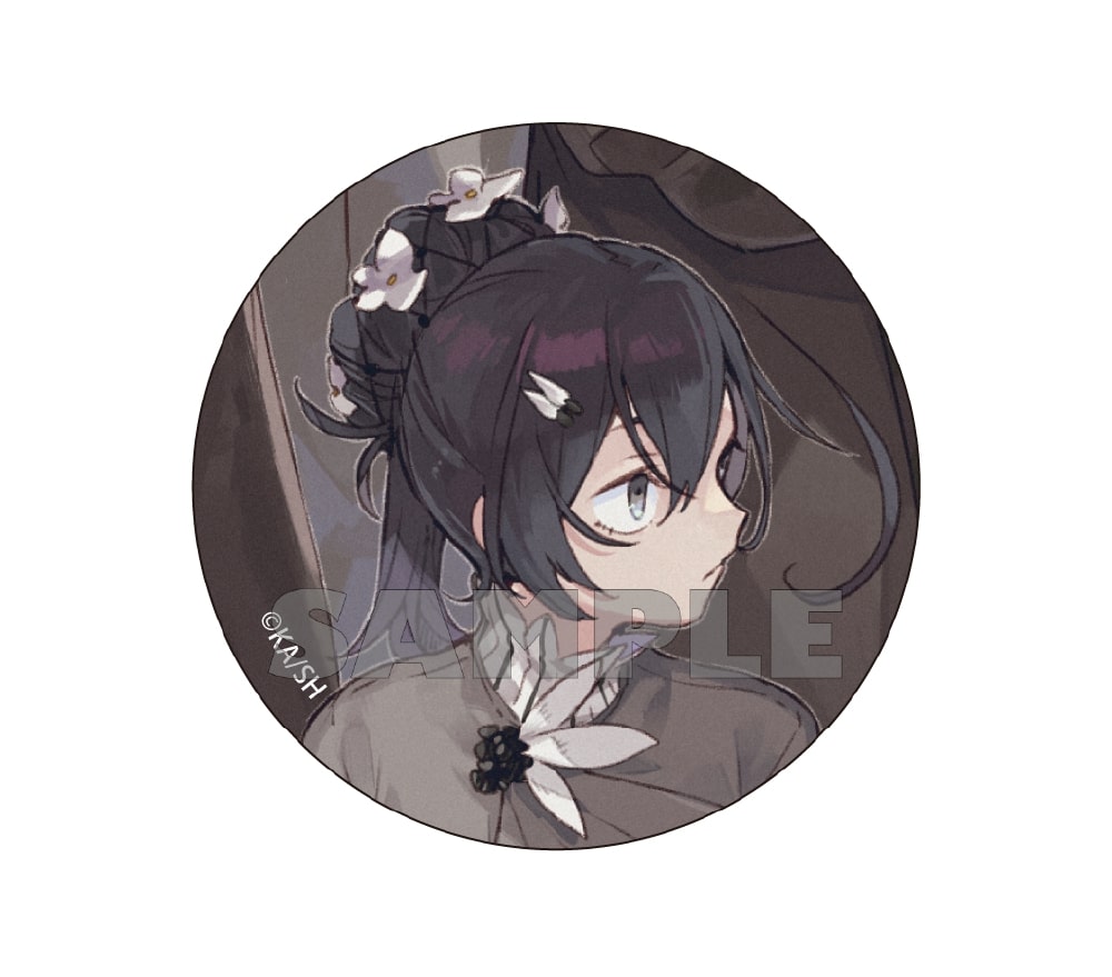 (Goods - Badge) Bungo Stray Dogs Sango Harukawa Illustration Tin Badge - Kyoka Izumi (Re-release)