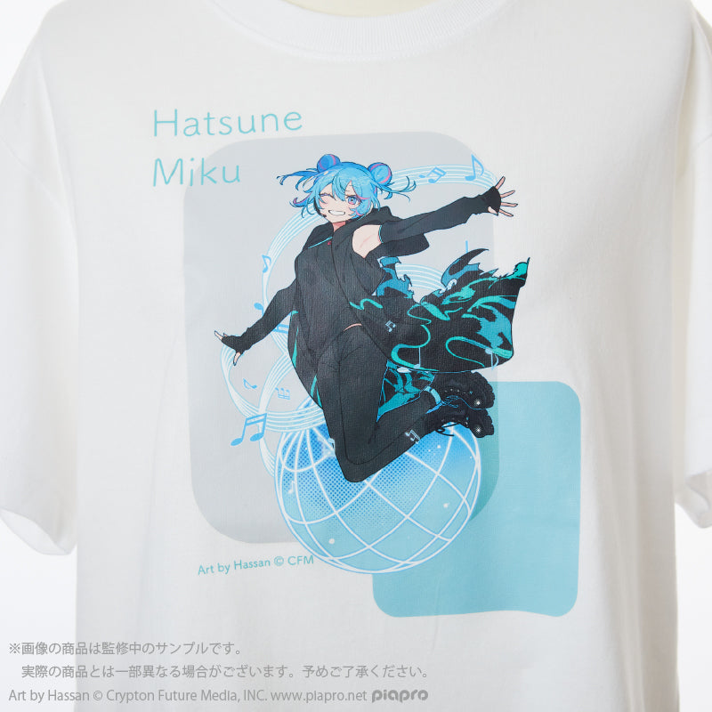 (Goods - Shirt) HATSUNE MIKU EXPO 10th Anniversary T-Shirt (Art by Hassan) - White