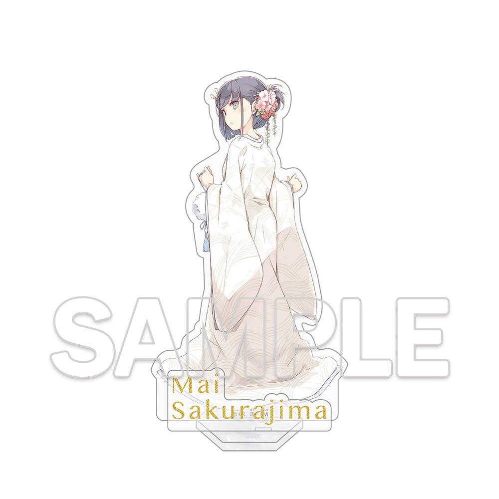 (Goods - Stand Pop) Dengenki Bunko Rascal Does Not Dream Series 10th Anniversary Acrylic Figure - White Kimono Ver.