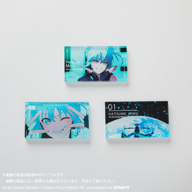 (Goods - Ornament) HATSUNE MIKU EXPO 10th Anniversary Acrylic Blocks Set of 3 (Music Video Stills)