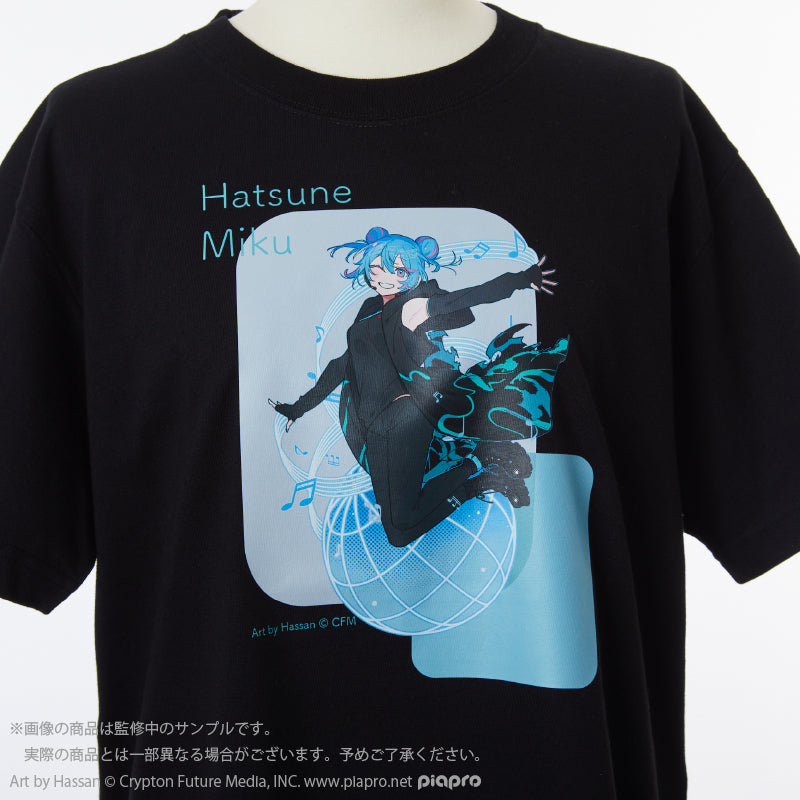 (Goods - Shirt) HATSUNE MIKU EXPO 10th Anniversary T-Shirt (Art by Hassan) - Black