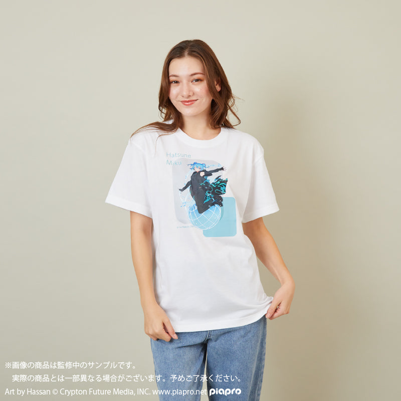 (Goods - Shirt) HATSUNE MIKU EXPO 10th Anniversary T-Shirt (Art by Hassan) - White