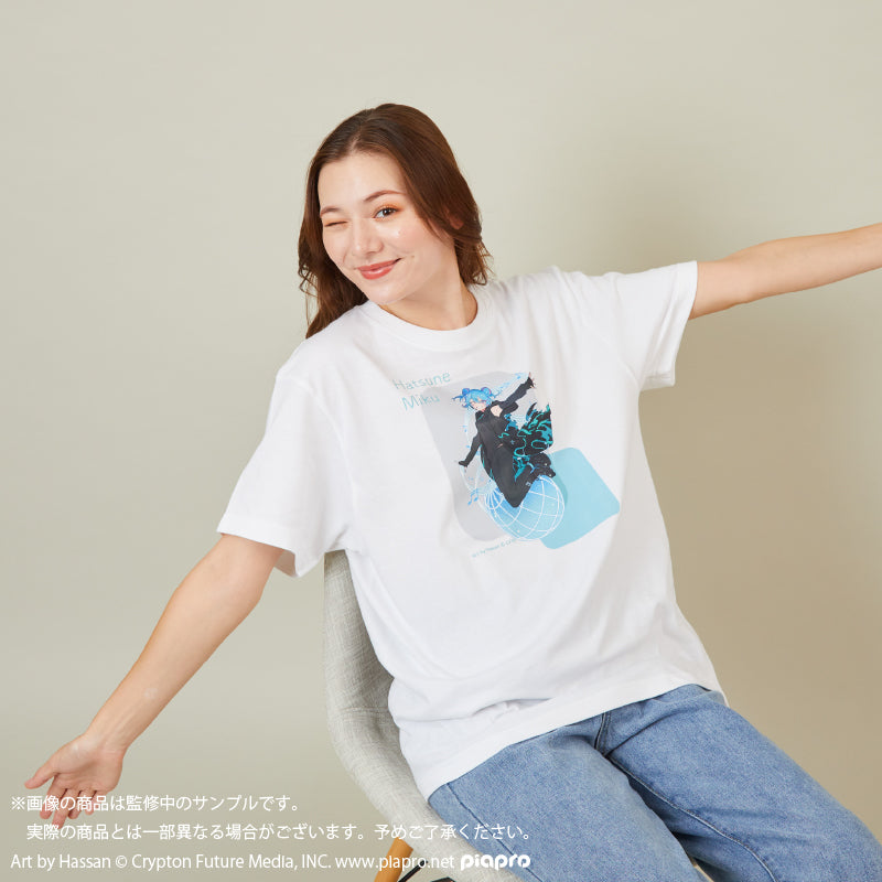 (Goods - Shirt) HATSUNE MIKU EXPO 10th Anniversary T-Shirt (Art by Hassan) - White