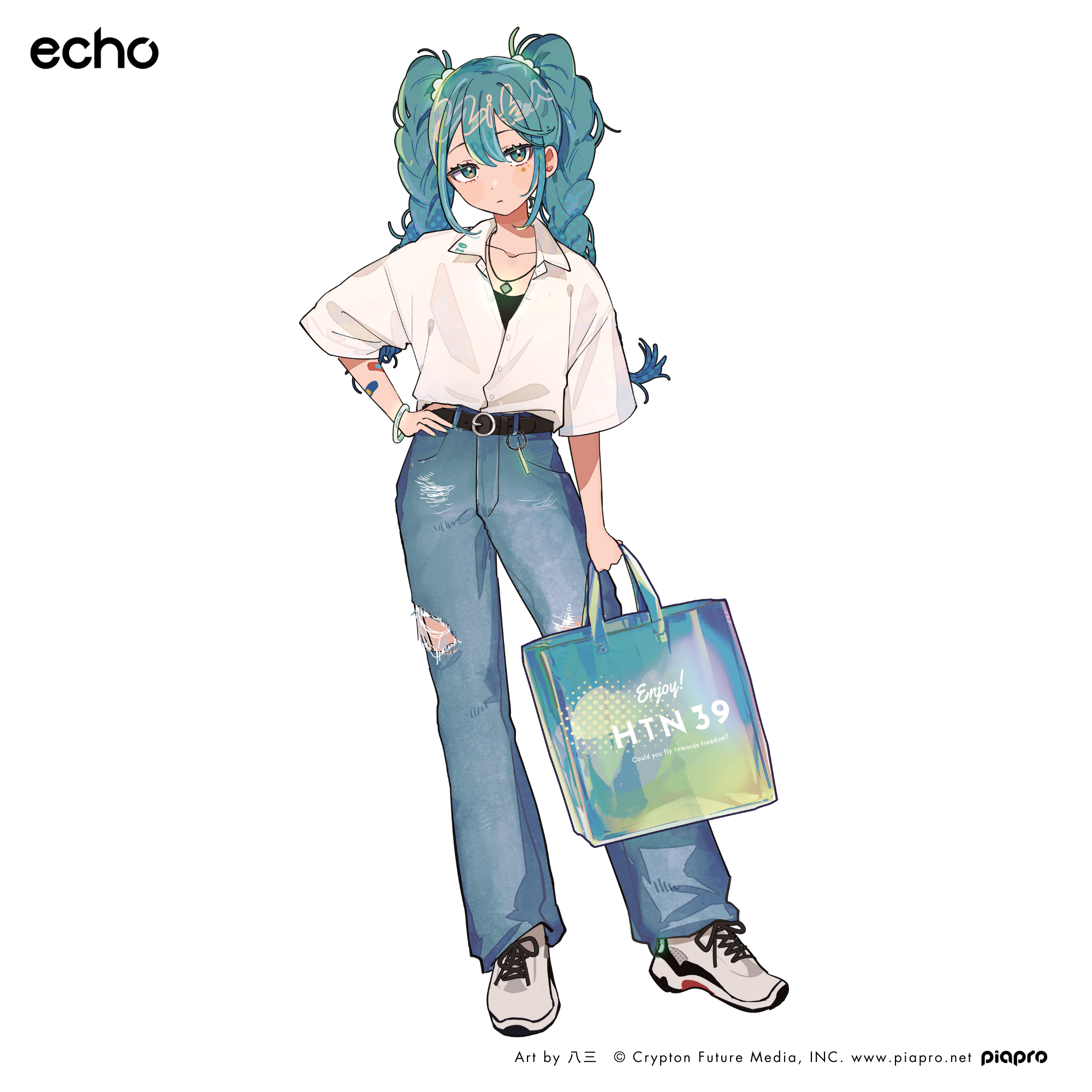 (Goods - Stand Pop) Hatsune Miku Acrylic Stand Art by hassan "CHILL"