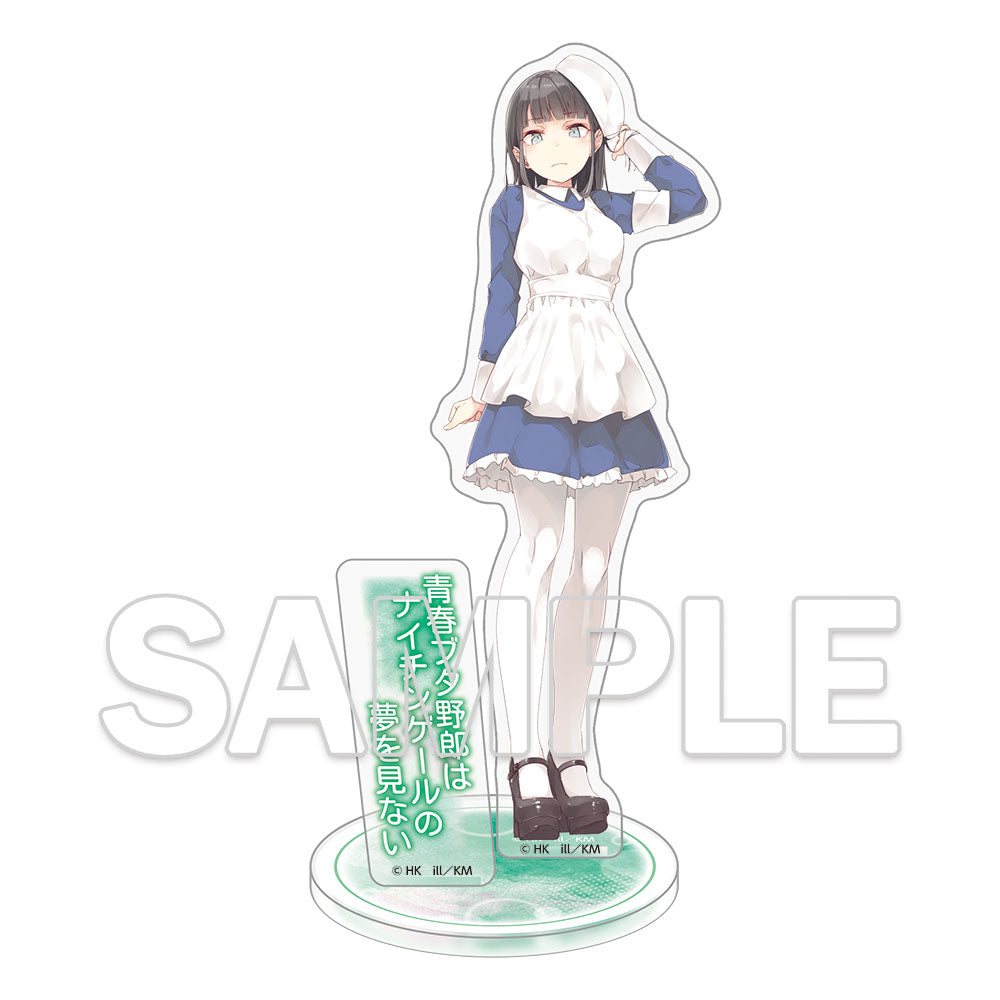 (Goods - Stand Pop) Dengenki Bunko Rascal Does Not Dream Series 10th Anniversary Acrylic Figure - Ikumi Akagi Cover Visual Ver.