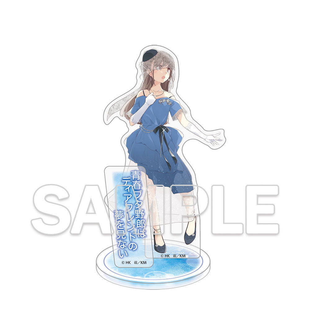 (Goods - Stand Pop) Dengenki Bunko Rascal Does Not Dream Series 10th Anniversary Acrylic Figure - Miori Mitou Cover Visual Ver.