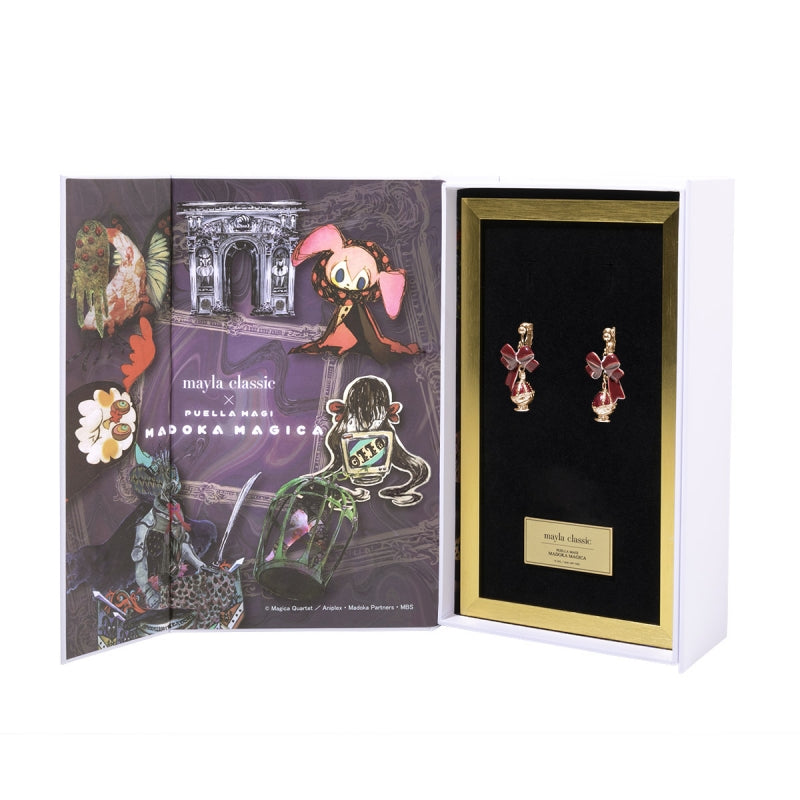 (Goods - Accessory) PUELLA MAGI MADOKA MAGICA ICONIQUE OBJET ~ SOUL GEM SET ~ KYOKO SAKURA - Clip-On Earring