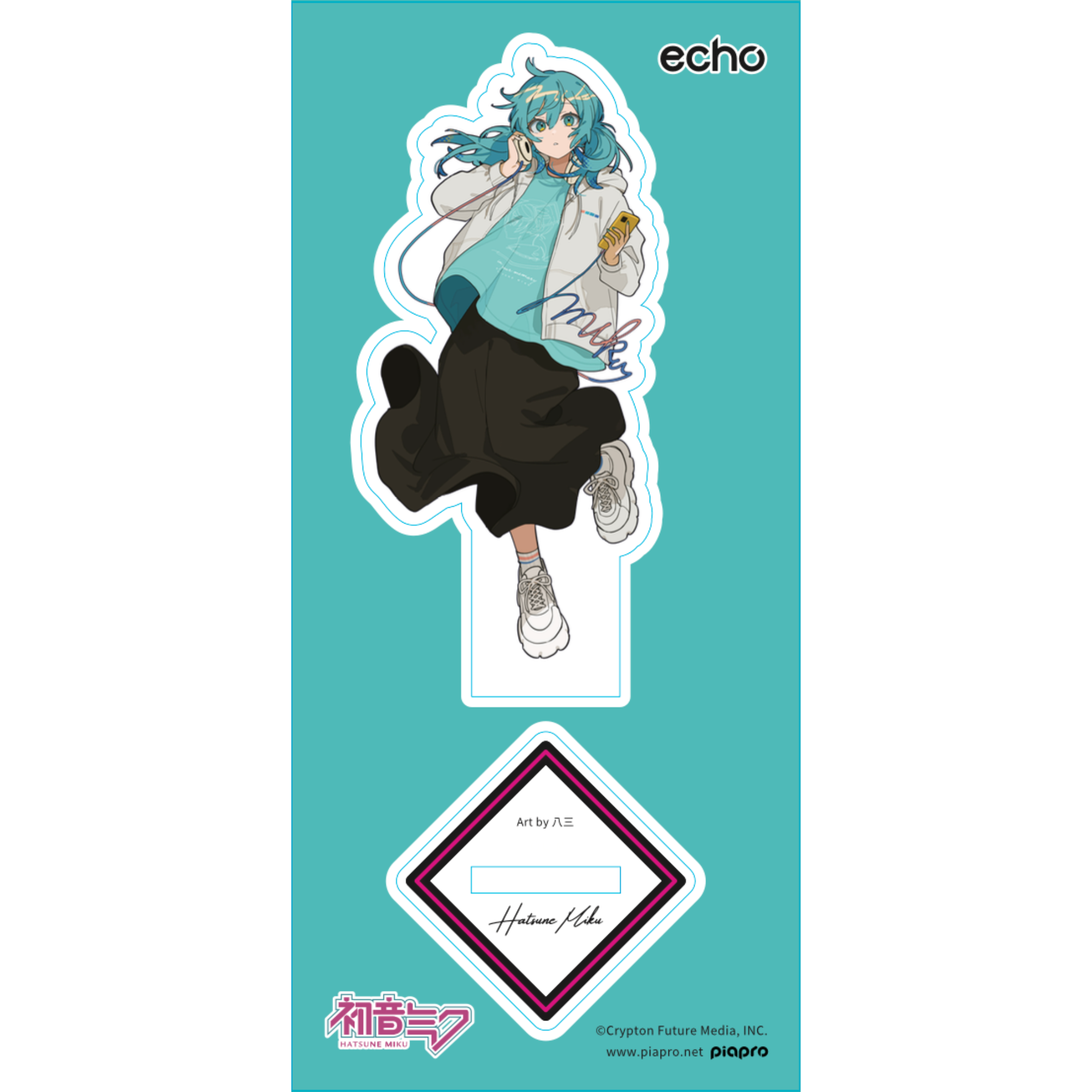 (Goods - Stand Pop) Hatsune Miku Acrylic Stand Art by hassan "in your memory"