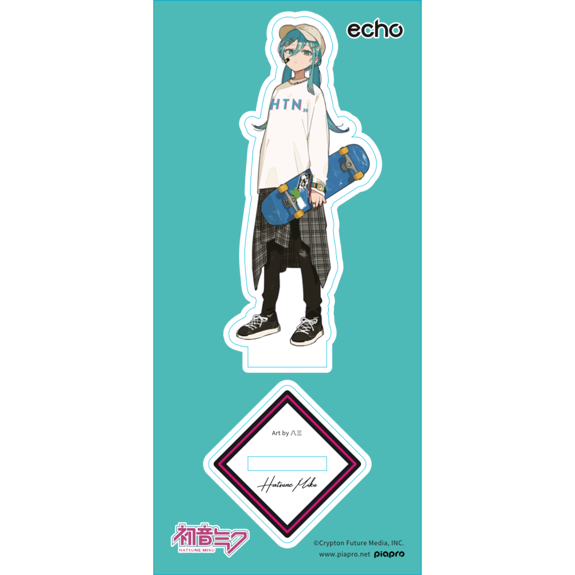 (Goods - Stand Pop) Hatsune Miku Acrylic Stand Art by hassan "HTN39"