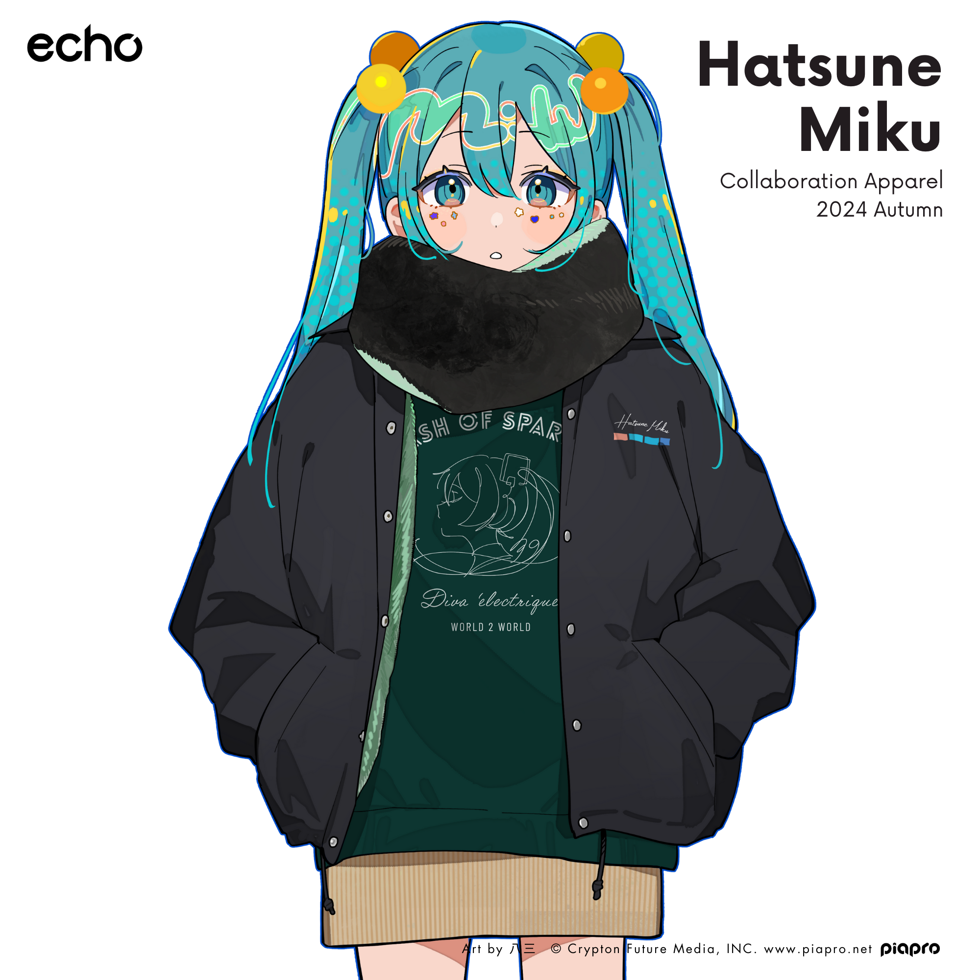 (Goods - Outerwear) Hatsune Miku College Sweatshirt