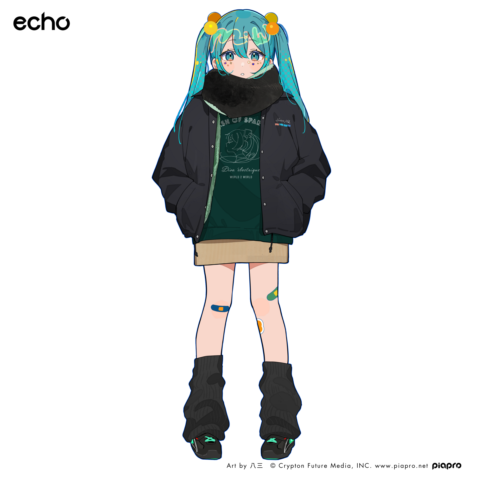 (Goods - Outerwear) Hatsune Miku College Sweatshirt