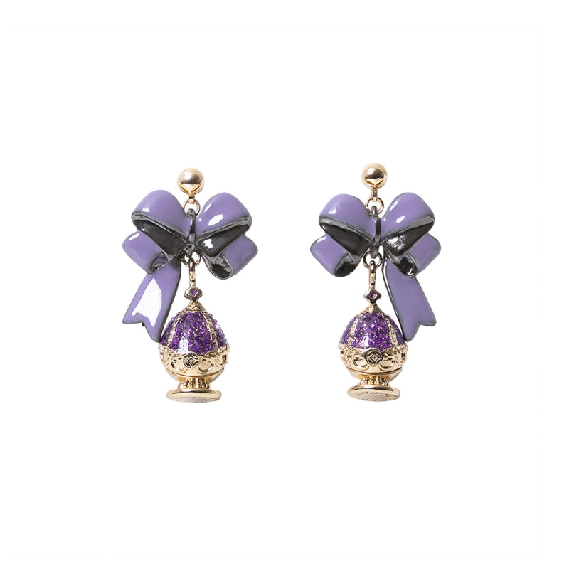 (Goods - Accessory) PUELLA MAGI MADOKA MAGICA ICONIQUE OBJET ~ SOUL GEM SET ~ HOMURA AKEMI - Clip-On Earring