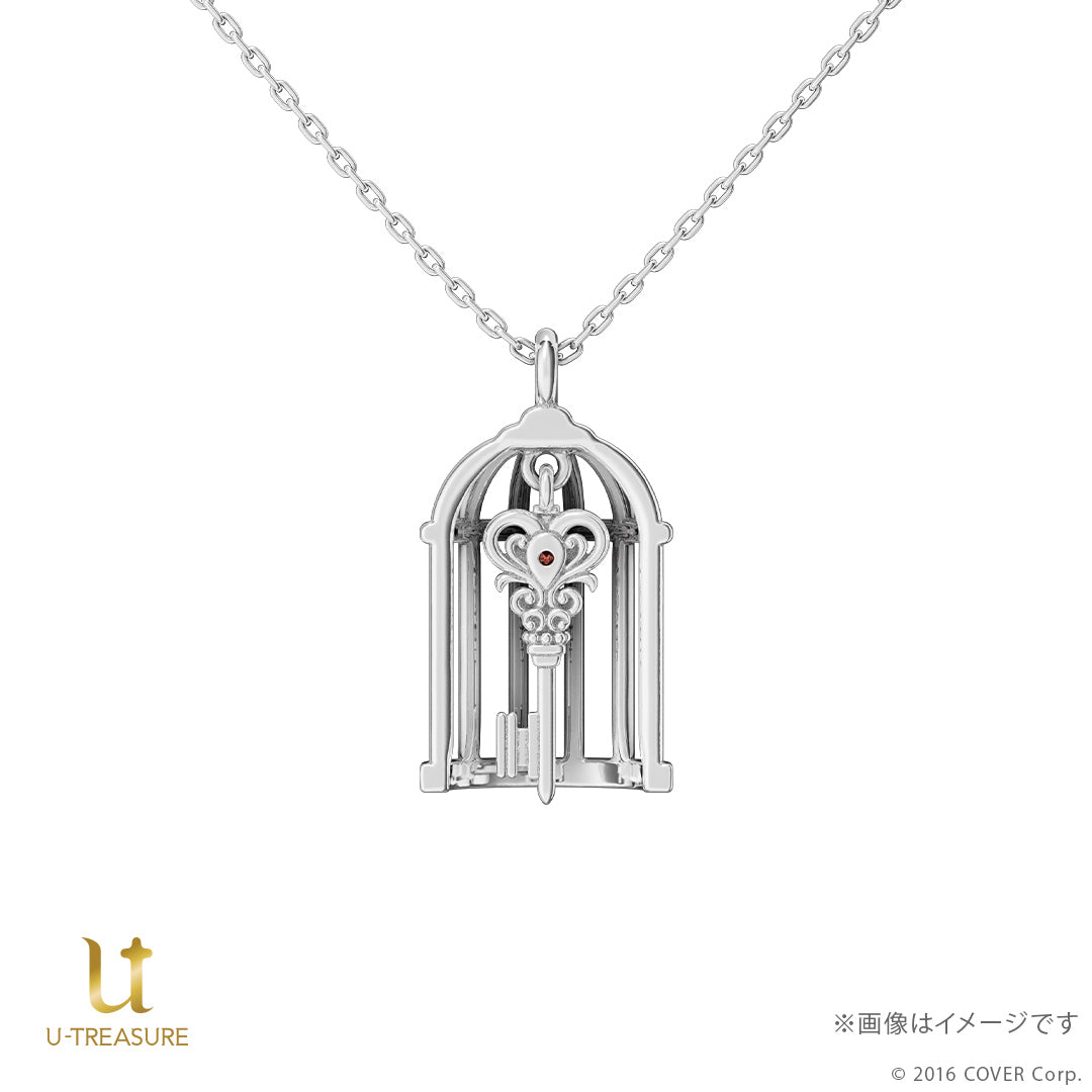 (Goods - Necklace) hololive Houshou Marine I'm Your Treasure Box * You have found captain Marine in a treasure chest Motif Necklace - Platinum {Bonus:Acrylic Stand+Message Card}