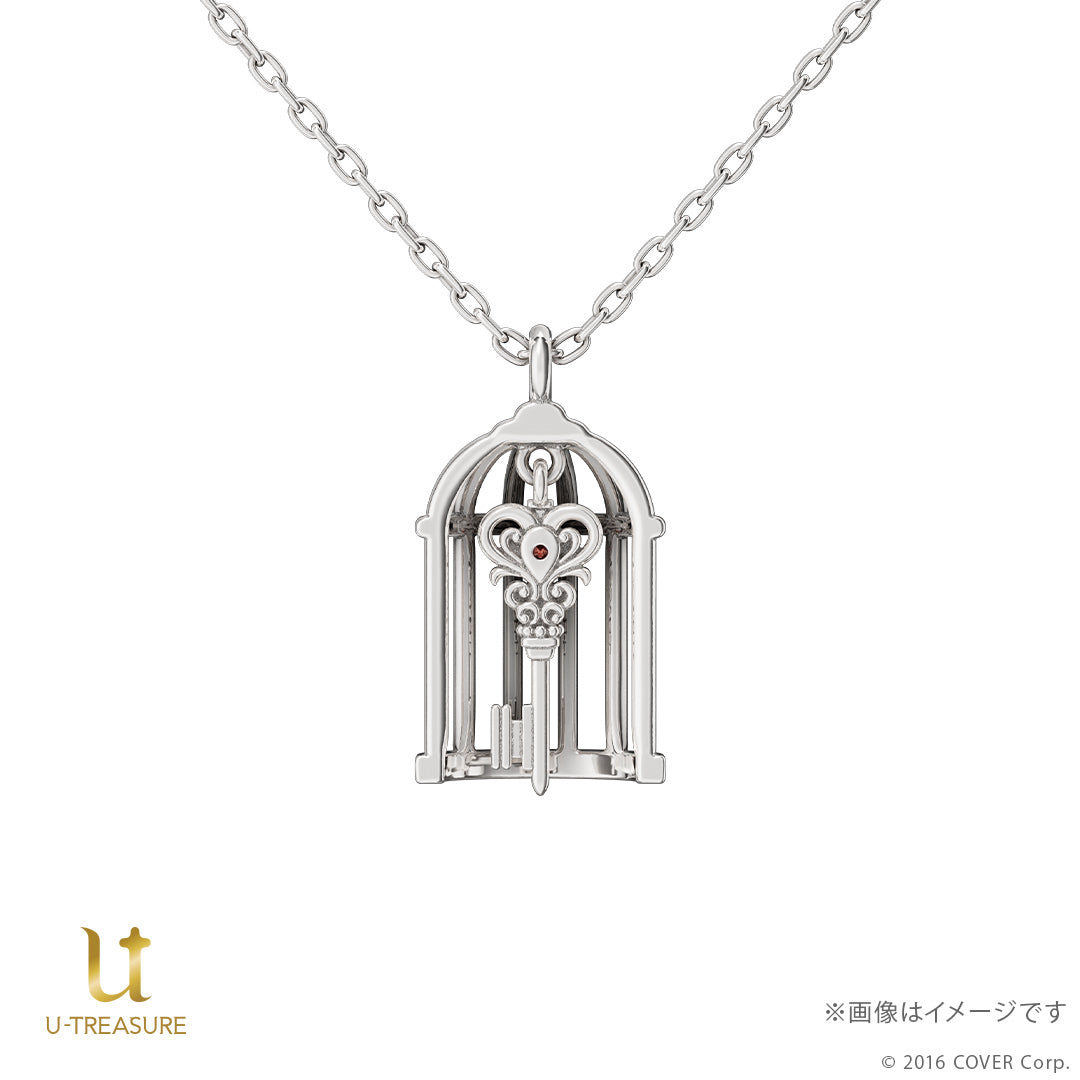 (Goods - Necklace) hololive Houshou Marine I'm Your Treasure Box * You have found captain Marine in a treasure chest Motif Necklace - Silver {Bonus:Art Card}