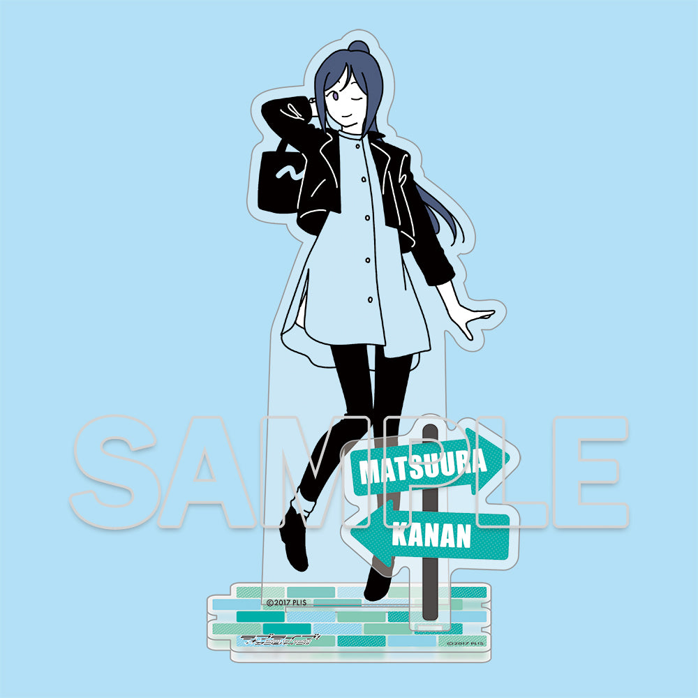 (Goods - Stand Pop) Love Live! Sunshine!! Wear the Seasons on Your Walks. Acrylic Figure Kanan Matsuura