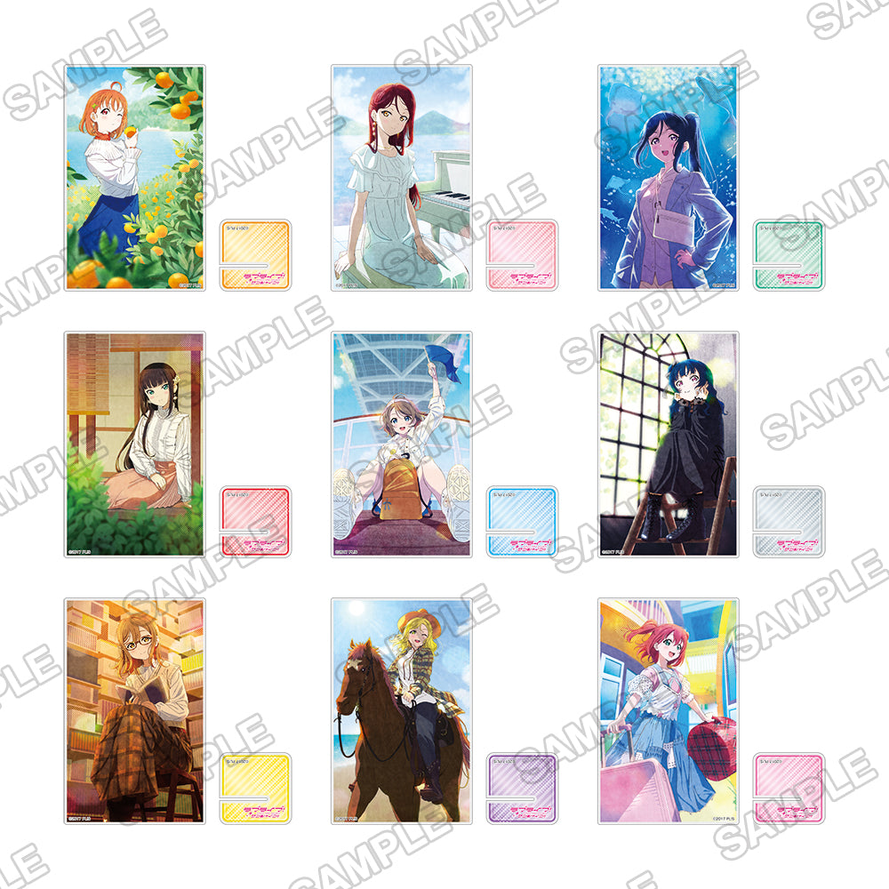 [※Blind](Goods - Stand Pop) Love Live! Sunshine!! Tradable Acrylic Cards with Stands PACK