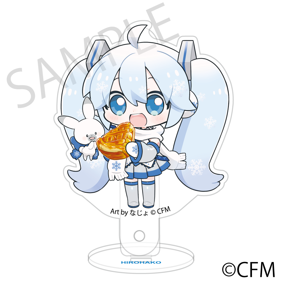 (Goods - Stand Pop) Snow Miku x Hirohako Acrylic Prop and Stand Hirosaki Snow Miku - Art by Nazyo