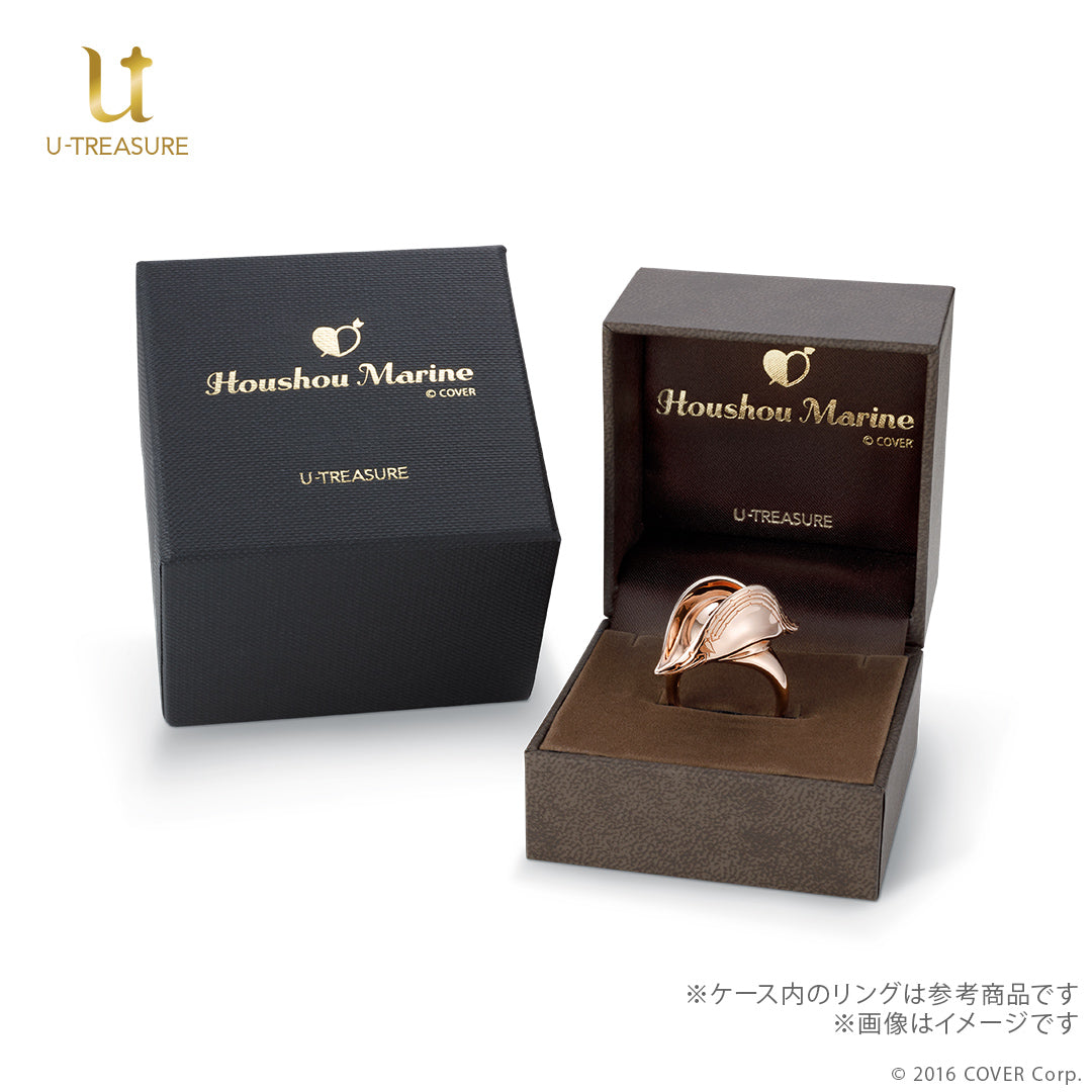 (Goods - Ring) hololive Houshou Marine I'm Your Treasure Box * You have found captain Marine in a treasure chest Motif Ring - K18 Yellow Gold {Bonus:Acrylic Stand+Message Card}