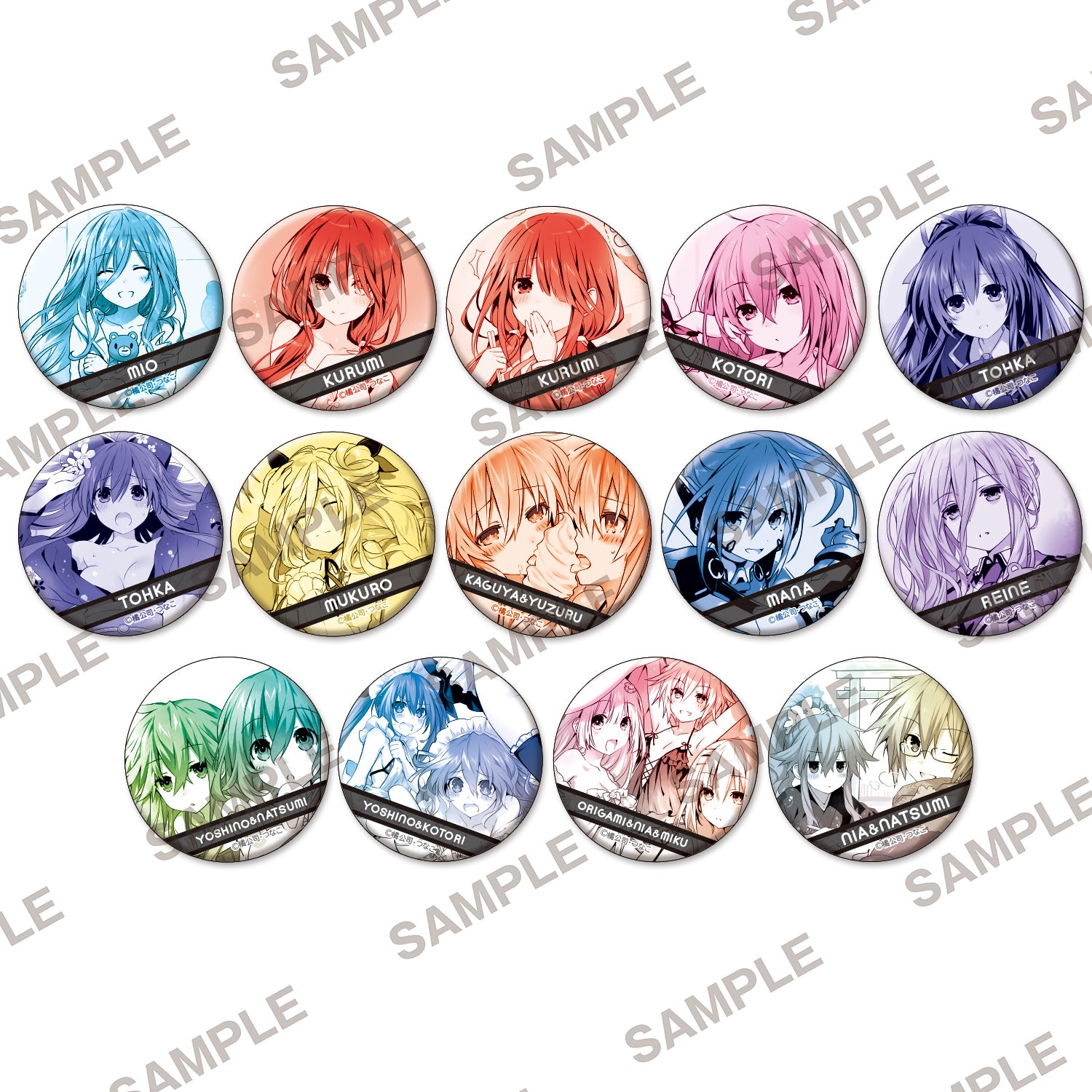 [※Blind](Goods - Badge) [Resale] Date A Live Tradable Tin Badges ~Memorial Collection~Vol.3~