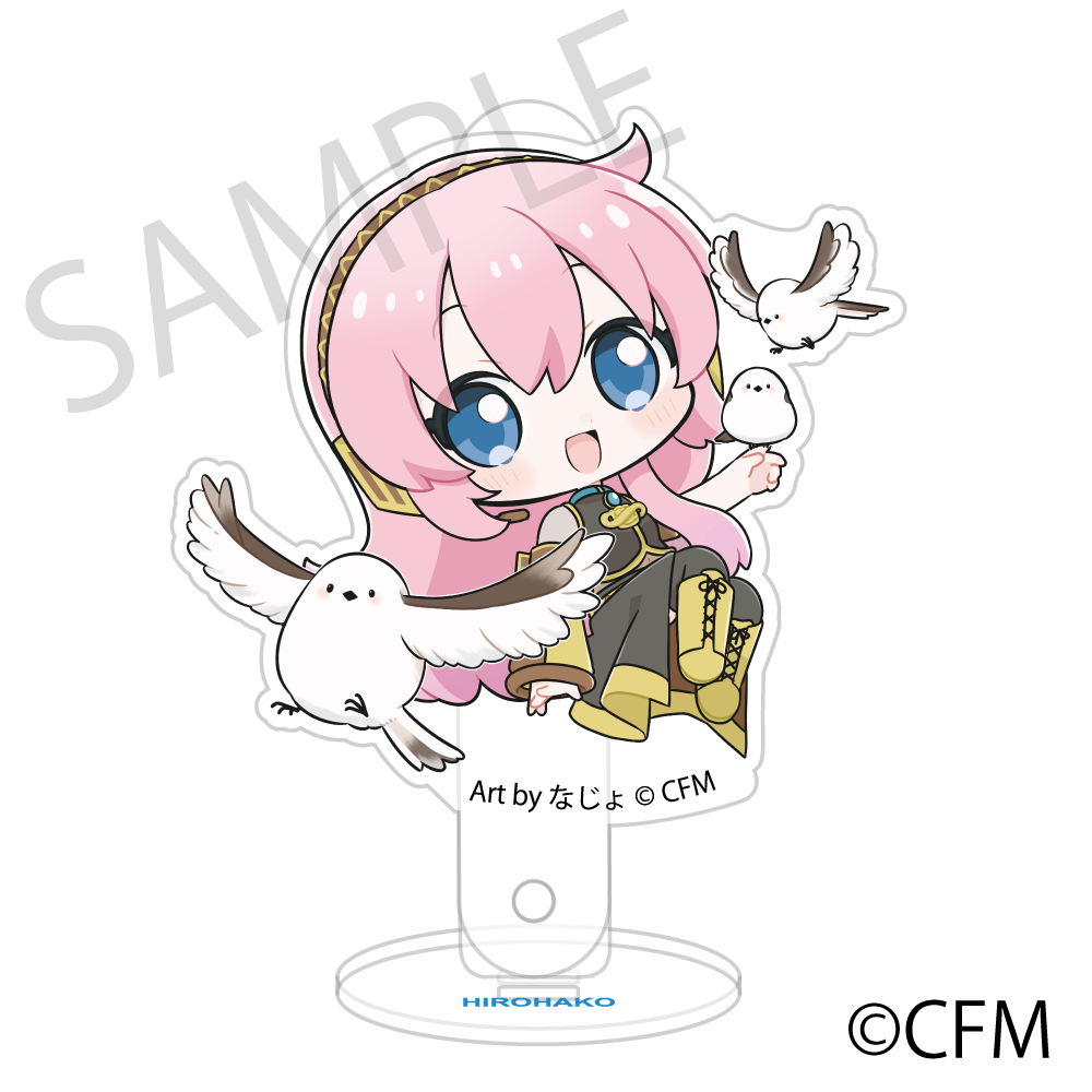 (Goods - Stand Pop) Snow Miku x Hirohako Acrylic Prop and Stand Hakodate Megurine Luka - Art by Nazyo