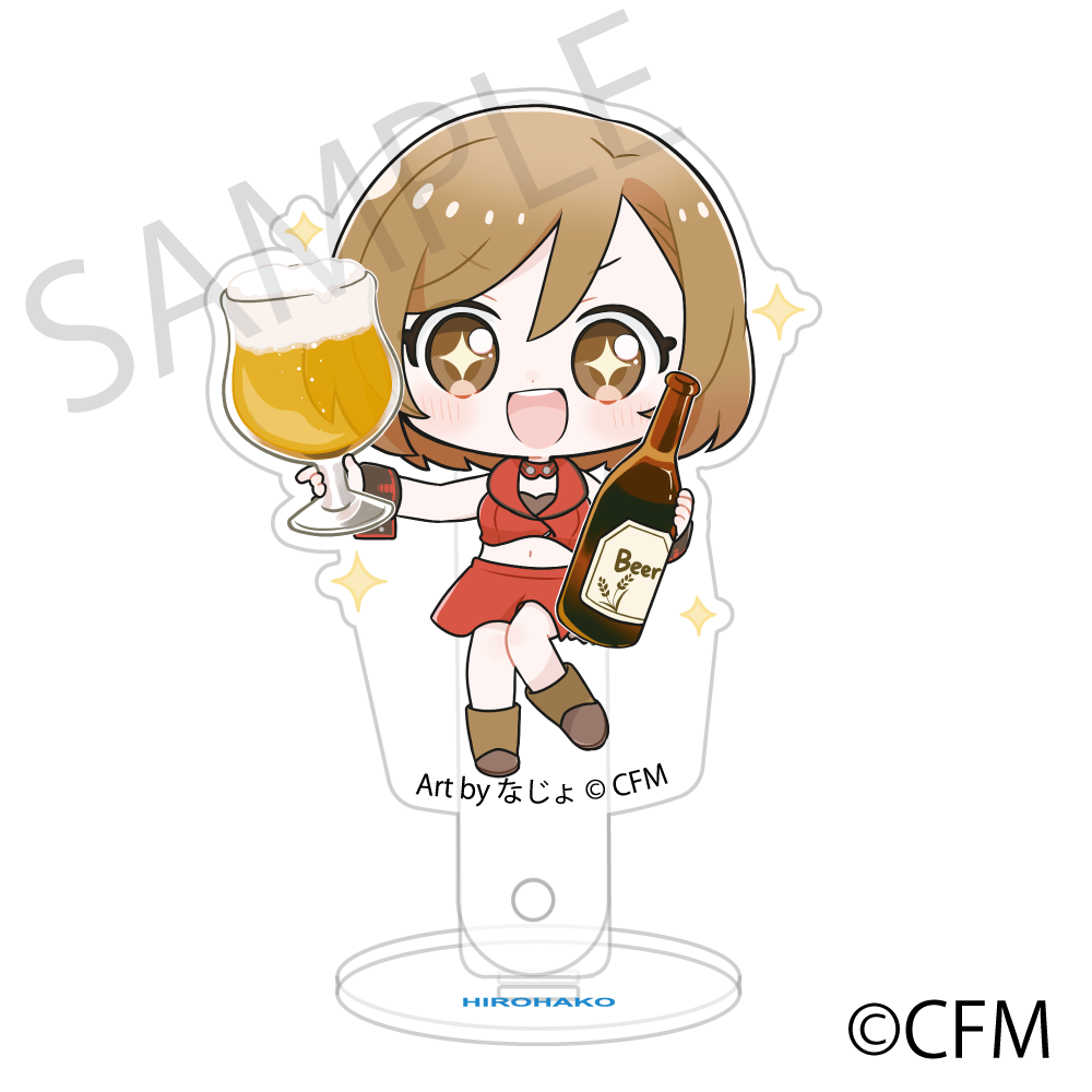 (Goods - Stand Pop) Snow Miku x Hirohako Acrylic Prop and Stand Hakodate MEIKO - Art by Nazyo