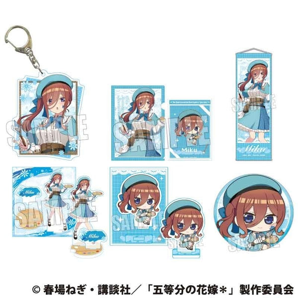 (Goods - Set) The Quintessential Quintuplets Item Set Miku Nakano Painter ver. [animate Exclusive]{Bonus: Badge}