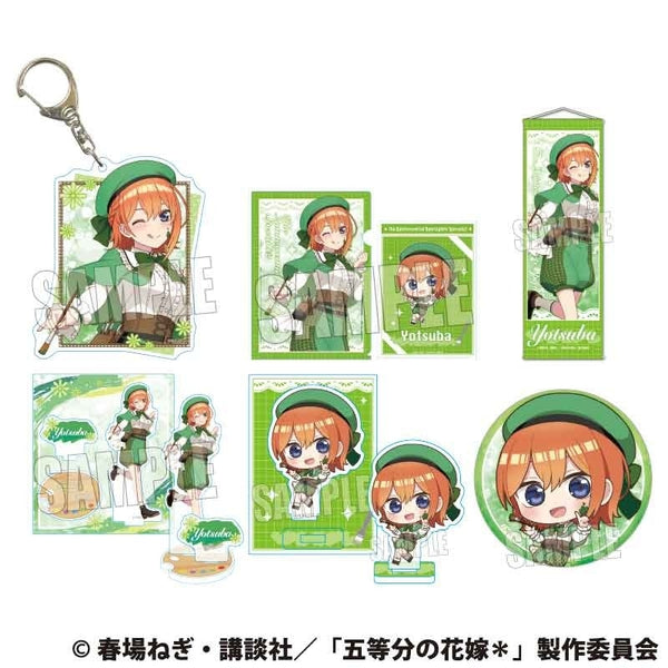 (Goods - Set) The Quintessential Quintuplets Item Set Yotsuba Nakano Painter ver. [animate Exclusive]{Bonus:Badge}