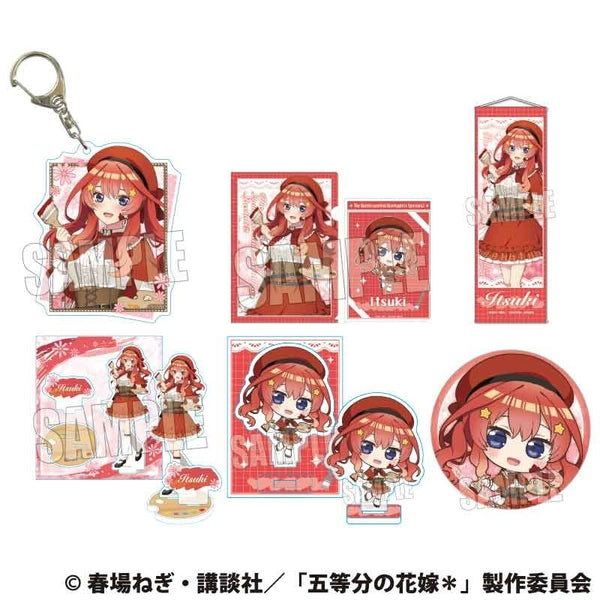 (Goods - Set) The Quintessential Quintuplets Item Set Itsuki Nakano Painter ver. [animate Exclusive]{Bonus: Badge}