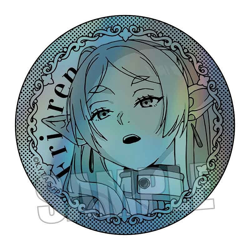 (1BOX=10)(Goods - Badge) Frieren: Beyond Journey's End Trading Holographic Button Badge