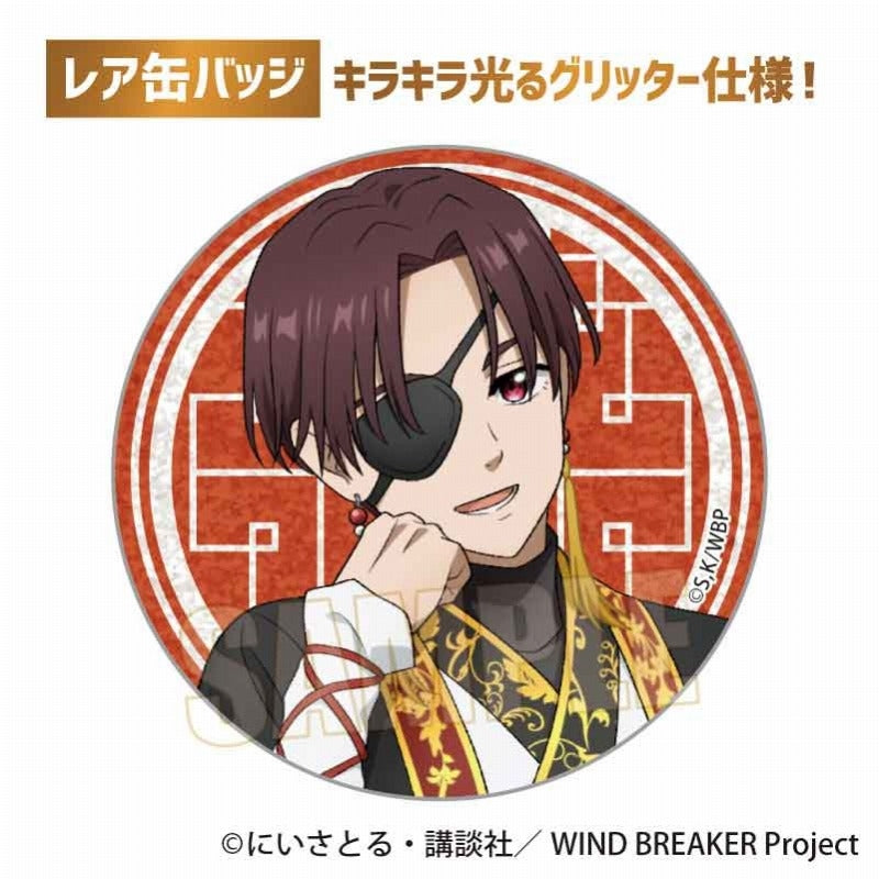 [※Blind](1BOX=6)(Goods - Badge) WIND BREAKER Trading Button Badge Throne ver.