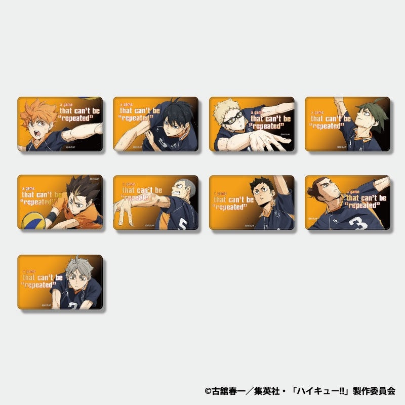 (1BOX=9)(Goods - Badge) Haikyu!! TD Button Badge Season 5 Action Official Foil Embossed ver. Karasuno (9 Types Total)