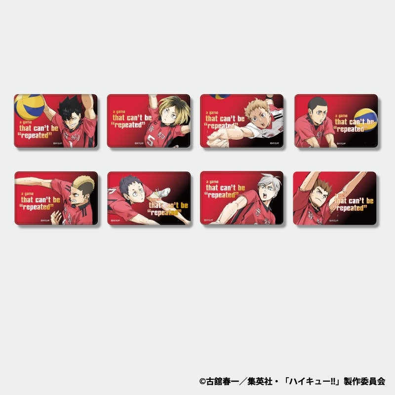 (1BOX=8)(Goods - Badge) Haikyu!! TD Button Badge Season 5 Action Official Foil Embossed ver. Nekoma (8 Types Total)