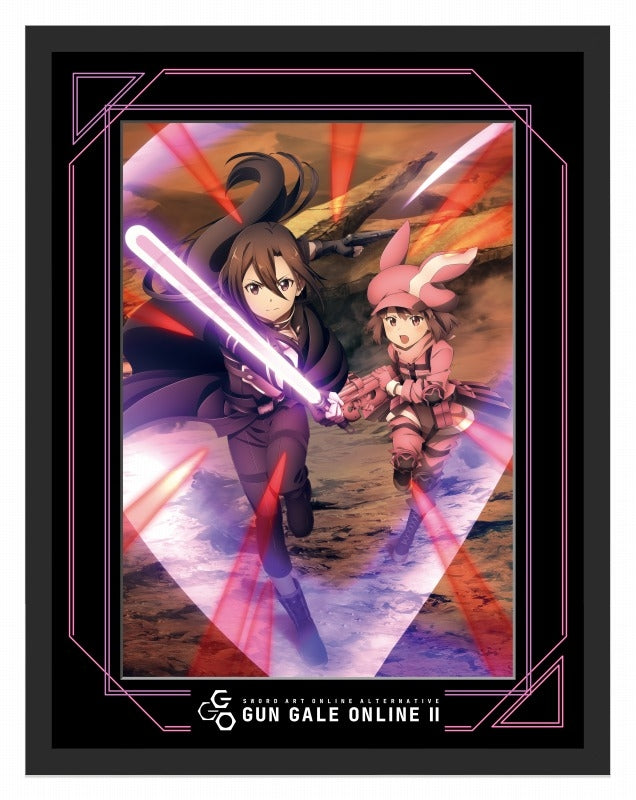 (Goods - Board) Sword Art Online x Sword Art Online Alternative: Gun Gale Online II Chara Fine Graph A4