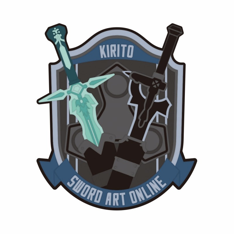 (Goods - Patch) Sword Art Online x Sword Art Online Alternative: Gun Gale Online II Embroidered Patch Kirito (SAO)