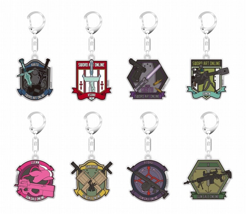 (Goods - Charm) Sword Art Online x Sword Art Online Alternative: Gun Gale Online II RandomAcrylic Charm (8 Types)