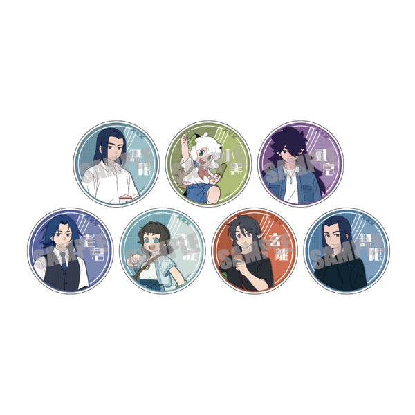 (1BOX=7)(Goods - Coaster) The Legend of Hei & Lanxi Zhen: The Legend of Hei Side Story Trading Acrylic Coaster Shosho & Summer Night Ver. (7 Types Total)