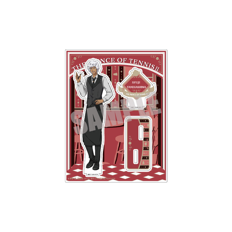 (Goods - Stand Pop) New Prince of Tennis Big Acrylic Stand Shuji Tanegashima (Cafe ver.)