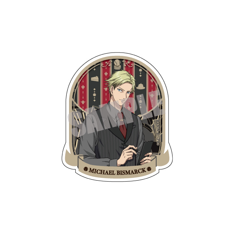 (Goods - Sticker) New Prince of Tennis Die-cut Sticker Michael Bismarck (Cafe ver.)