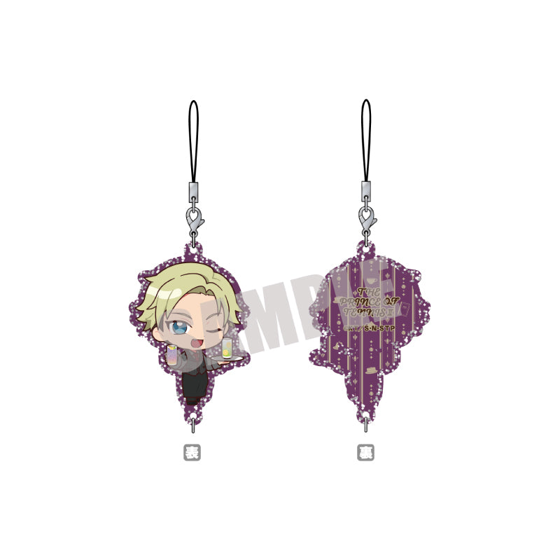 (Goods - Key Chain) New Prince of Tennis Glitter Chain Collection Michael Bismarck MINI (Cafe ver.)