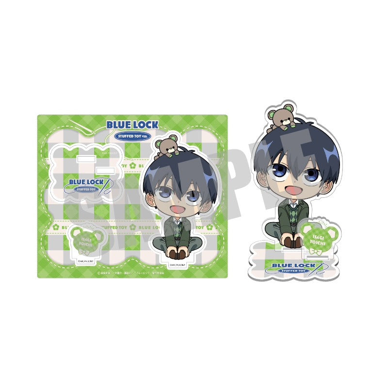 (Goods - Stand Pop) Blue Lock Acrylic Stand Yoichi Isagi (STUFFED TOY ver.)