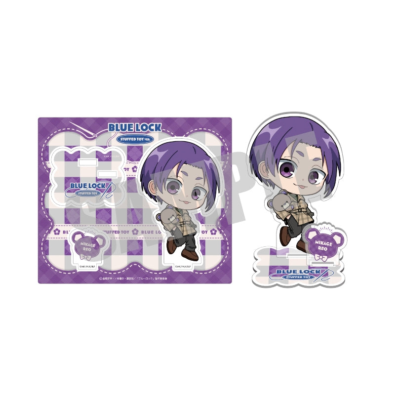 (Goods - Stand Pop) Blue Lock Acrylic Stand Reo Mikage (STUFFED TOY ver.)