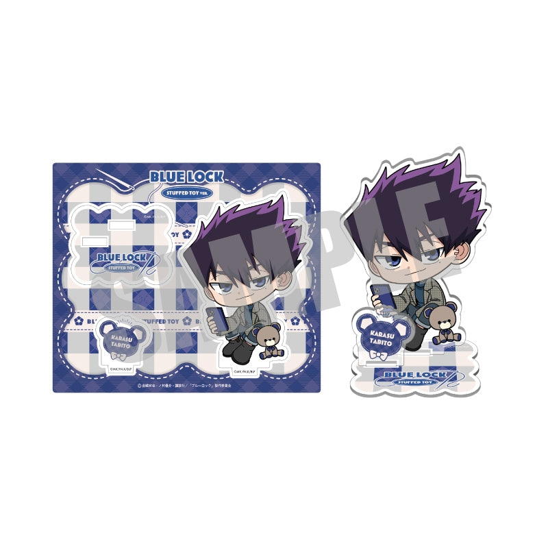 (Goods - Stand Pop) Blue Lock Acrylic Stand Tabito Karasu (STUFFED TOY ver.)