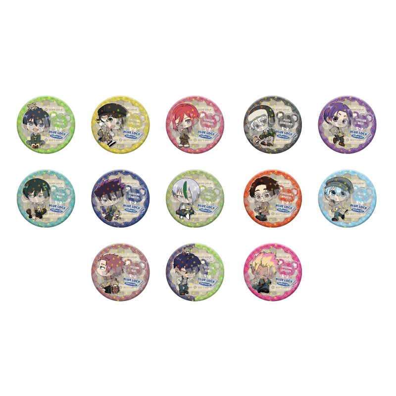 (1BOX=13)(Goods - Badge) Blue Lock Trading Holographic Button Badge (13 Types Total)(STUFFED TOY ver.)