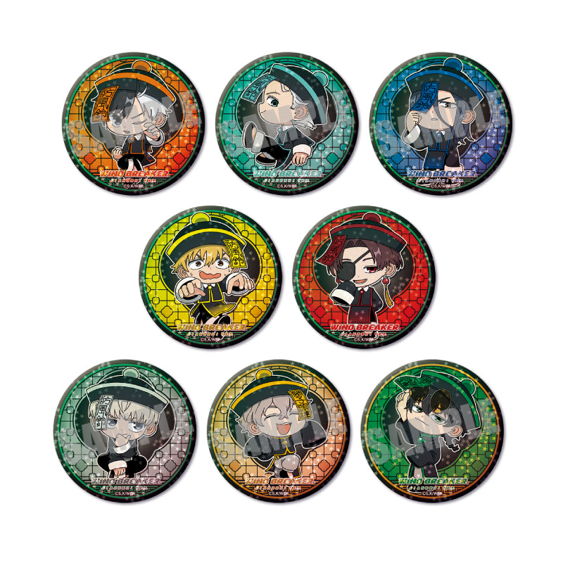 (1BOX=8)(Goods - Badge) WIND BREAKER Trading Holographic Button Badge (8 Types Total)(JIANGSHI ver.)