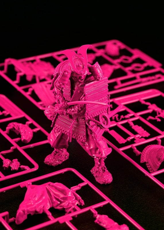 (Plastic Model Kit) PLAMAX 1/12 Kamakura Period Armored Warrior: Pink Color Edition 1/12