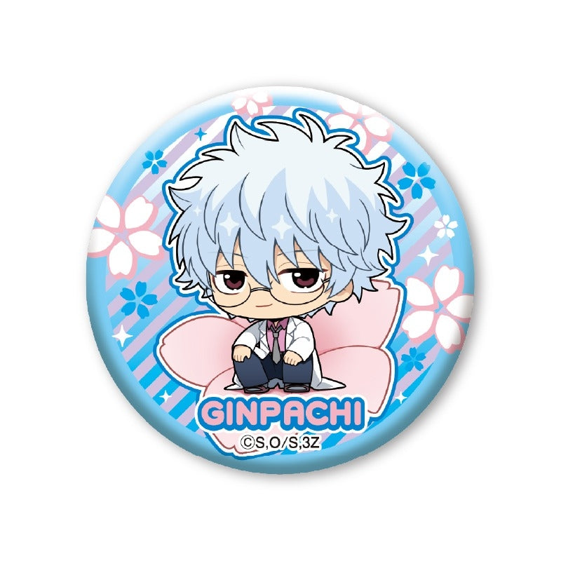 (1BOX=8)(Goods - Badge) 3-Z GINPACHI SENSEI Petit Fleur Trading Metallic Button Badge